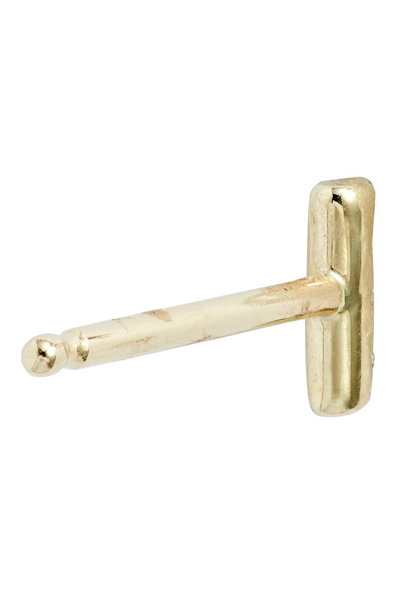 Diamond Equilibrium Stud Earrings, Alternate, color, YELLOW GOLD/ DIAMOND