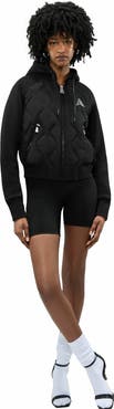 Alpenhaus Women's Sorlin Hybrid Insulated Bomber Jacket with Removable Hood