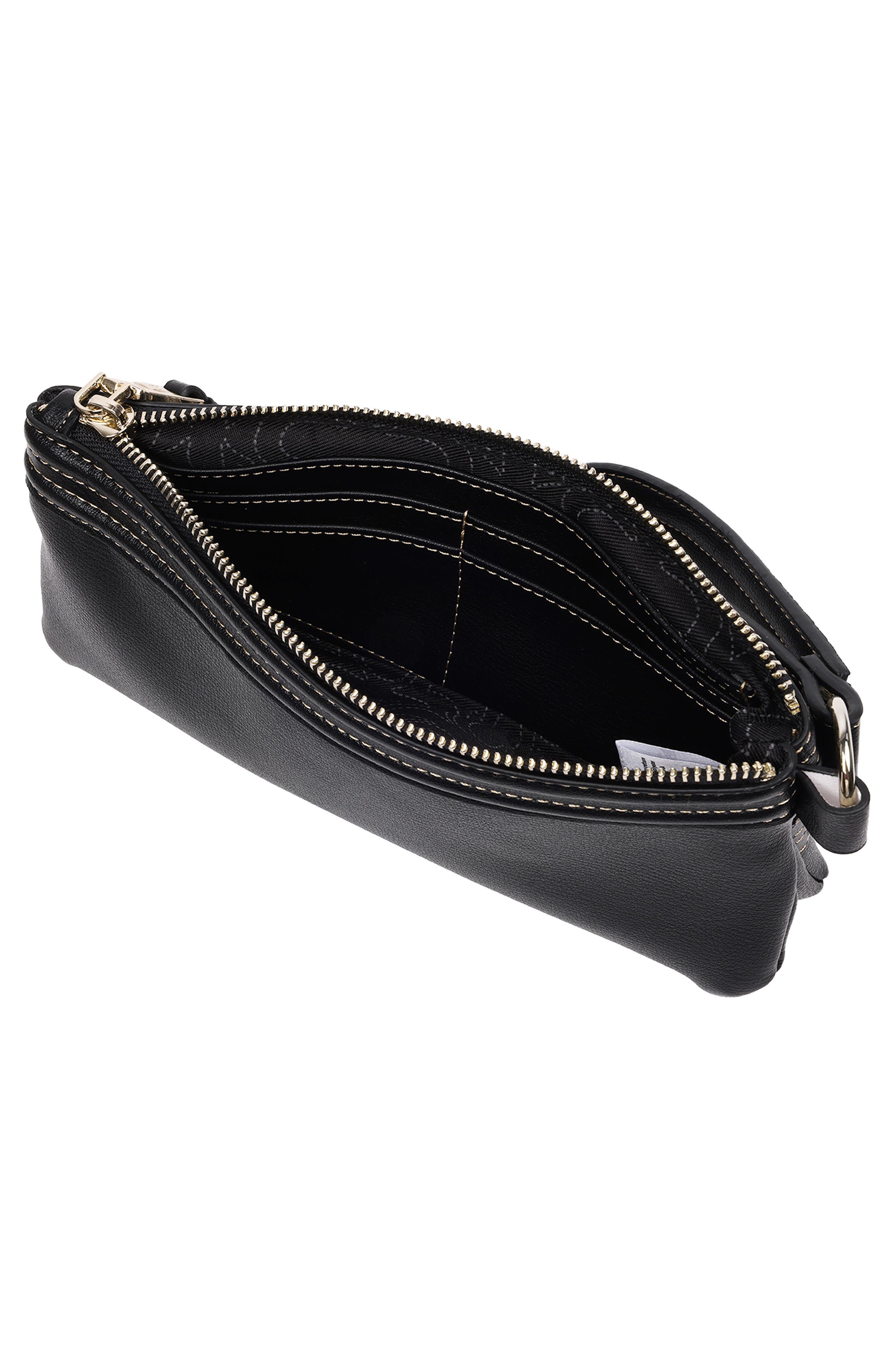 True Religion Horseshoe Wristlet, Alternate, color, Black