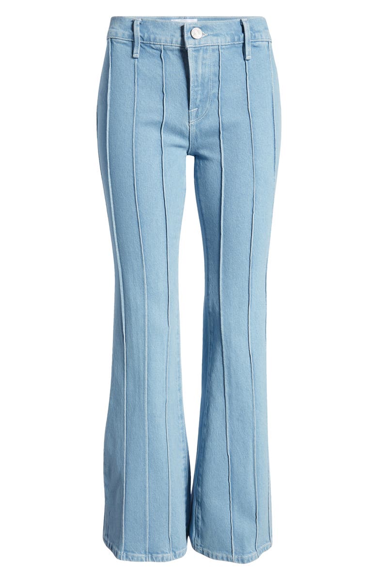 FRAME The Pintuck Low Rise Flare Jeans, Alternate, color,