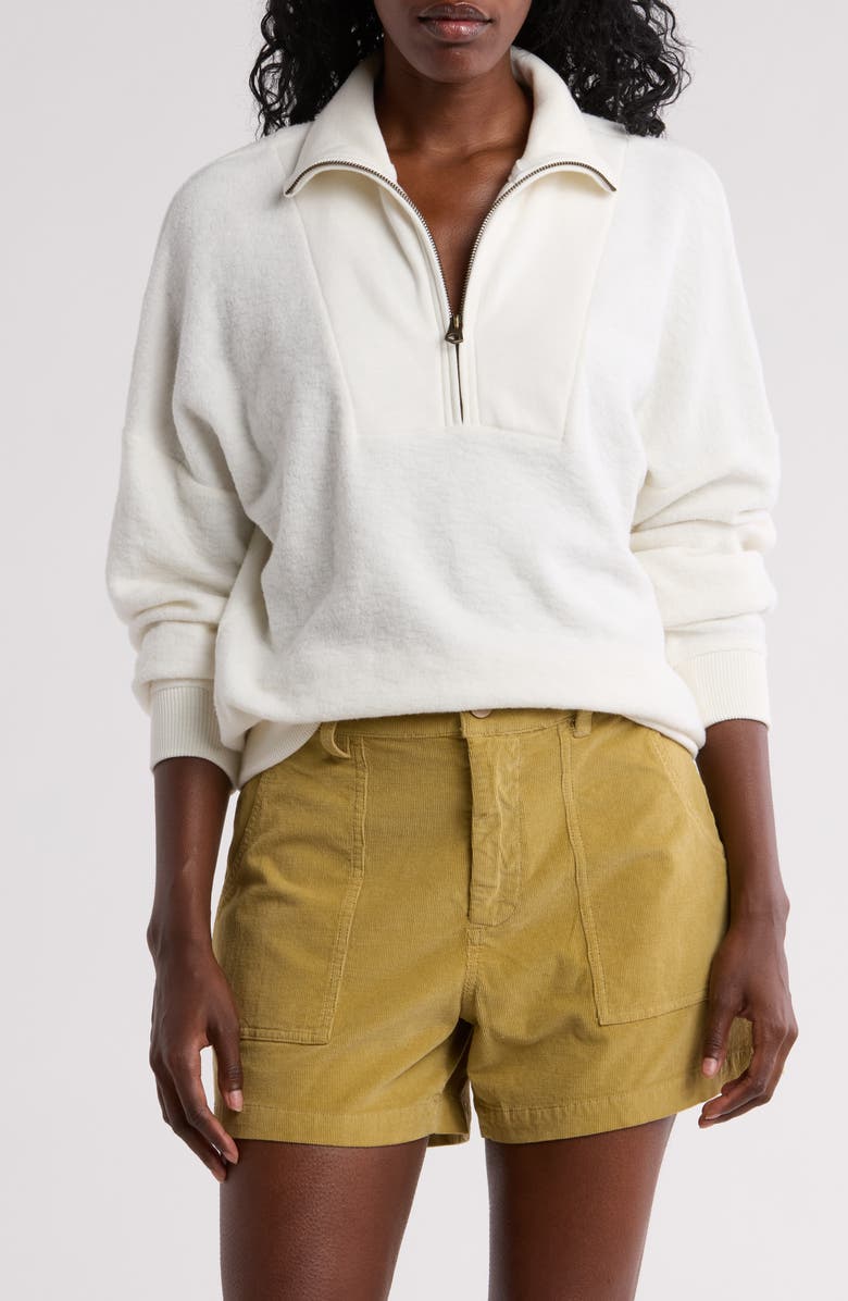 Faherty Beach Quarter Zip Fleece Pullover, Main, color, 