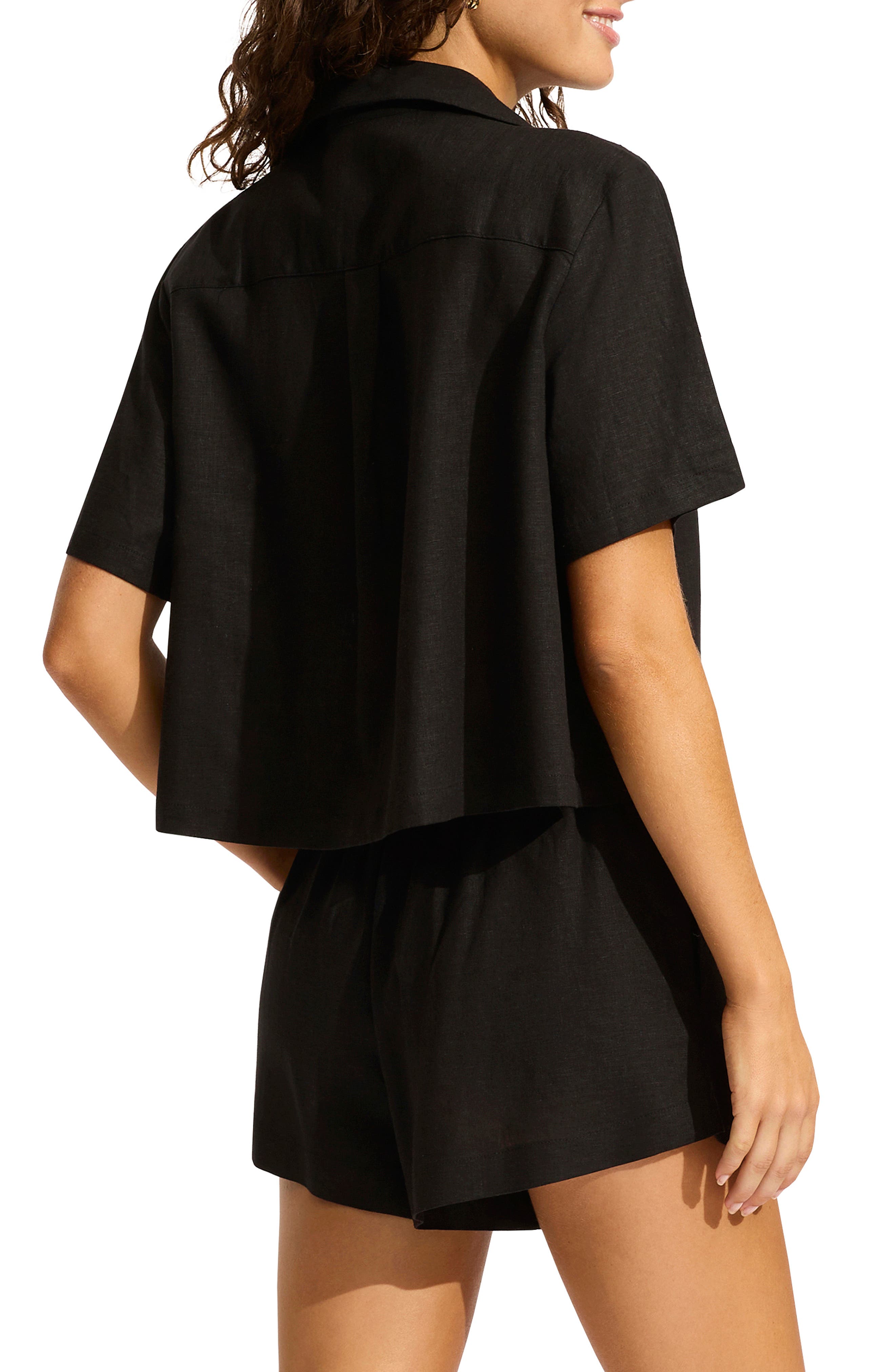 Palermo Tie Front Cover-Up Shirt - image 2