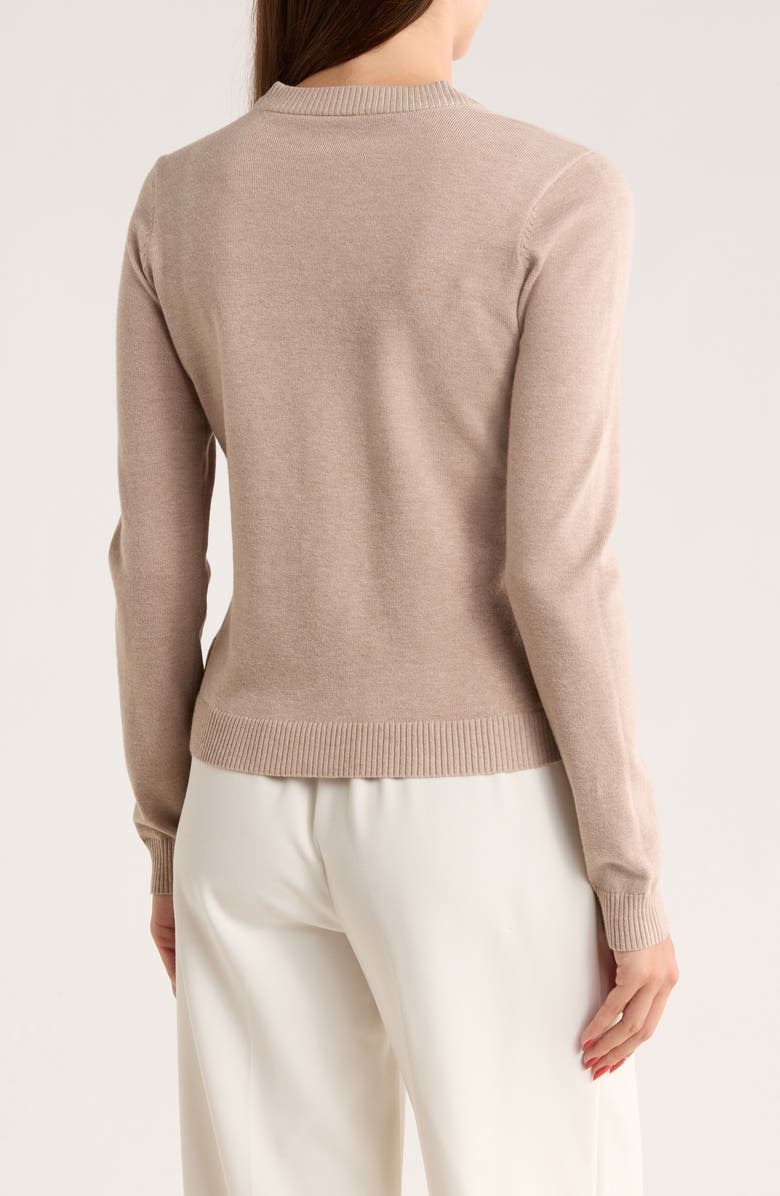 BY DESIGN Keira Chest Pocket Cardigan, Alternate, color, Tapioca Heather