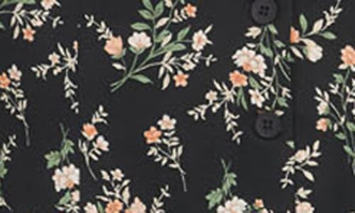 BLU PEPPER BLU PEPPER FLORAL SLEEVELESS BUTTON FRONT MIDI DRESS 