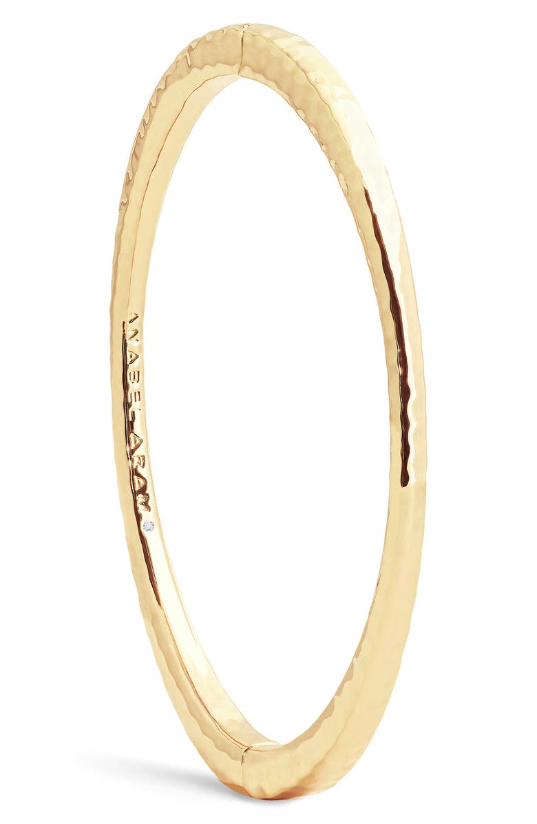 Anabel Aram Jewelry Farrier Thin Hinged Bangle, Alternate, color, Gold