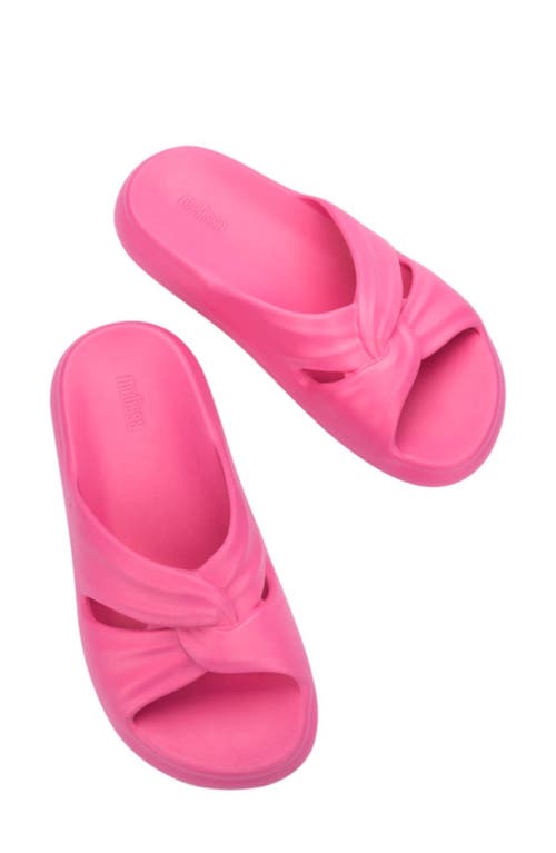 Melissa Free Water Resistant Slide Sandal In Pink/orange