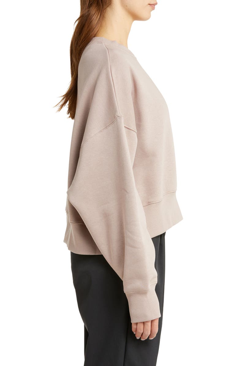 Nike Phoenix Fleece Crewneck Sweatshirt, Alternate, color, Diffused Taupe/ Sail