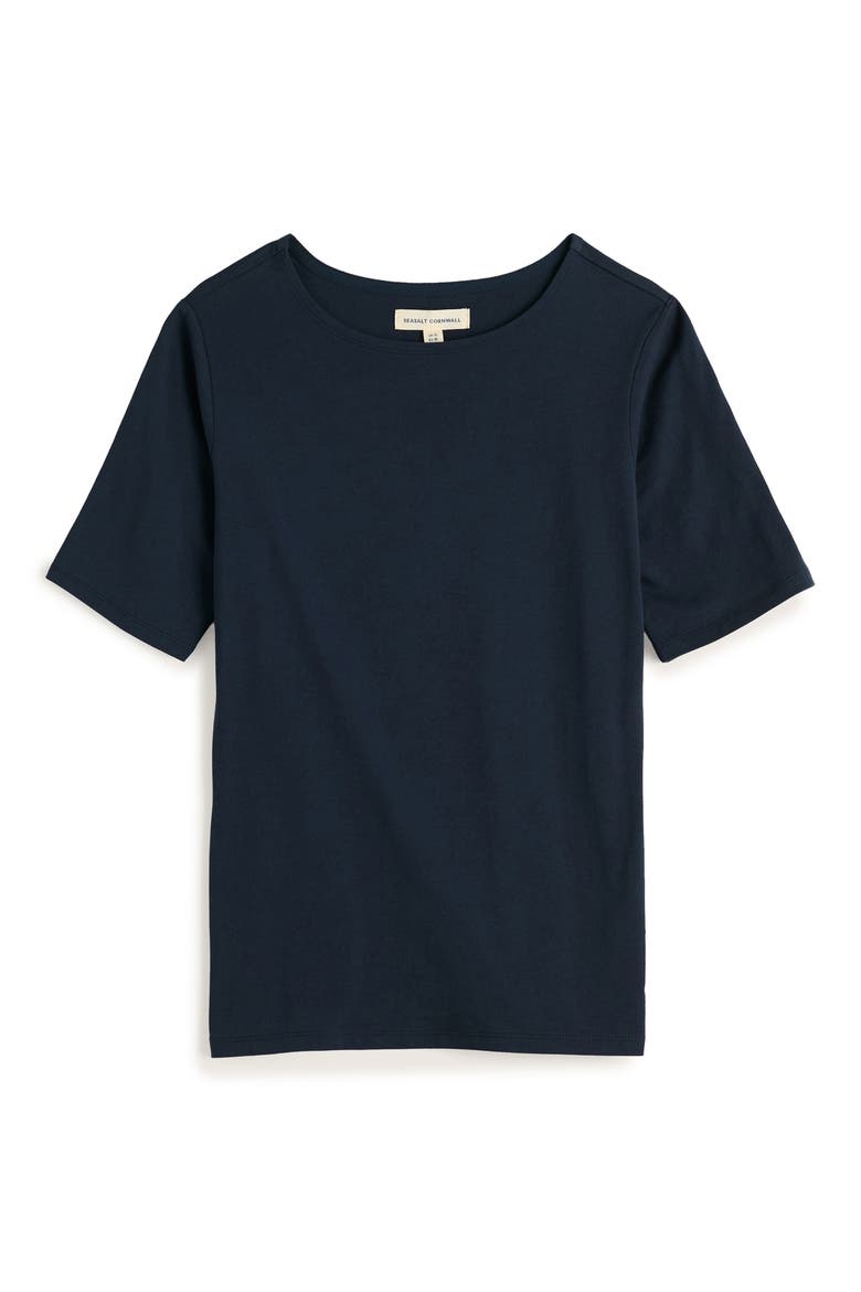 Poisson Organic Cotton T-Shirt, Alternate, color, MARITIME