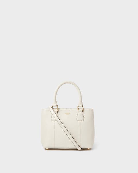 The Mini Adaline Leather Grab Bag - Grainy Hide