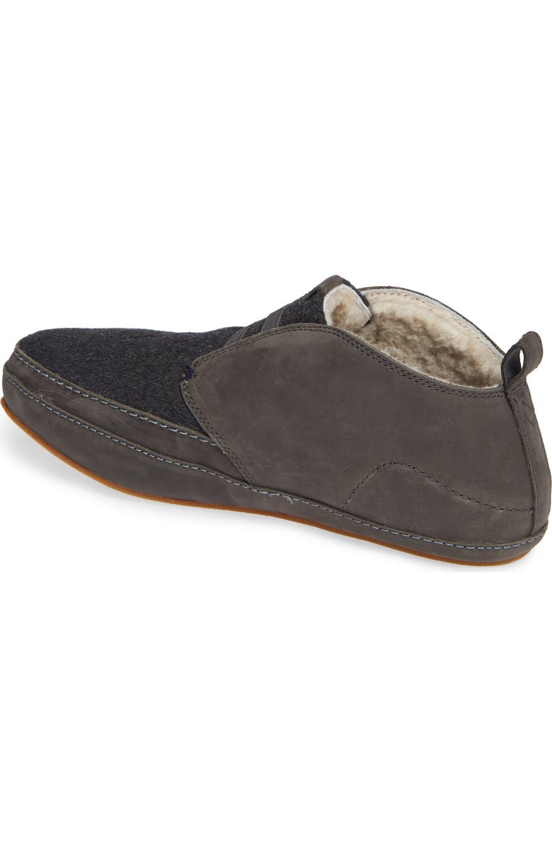 OluKai Moloa Genuine Shearling Slipper, Alternate, color,