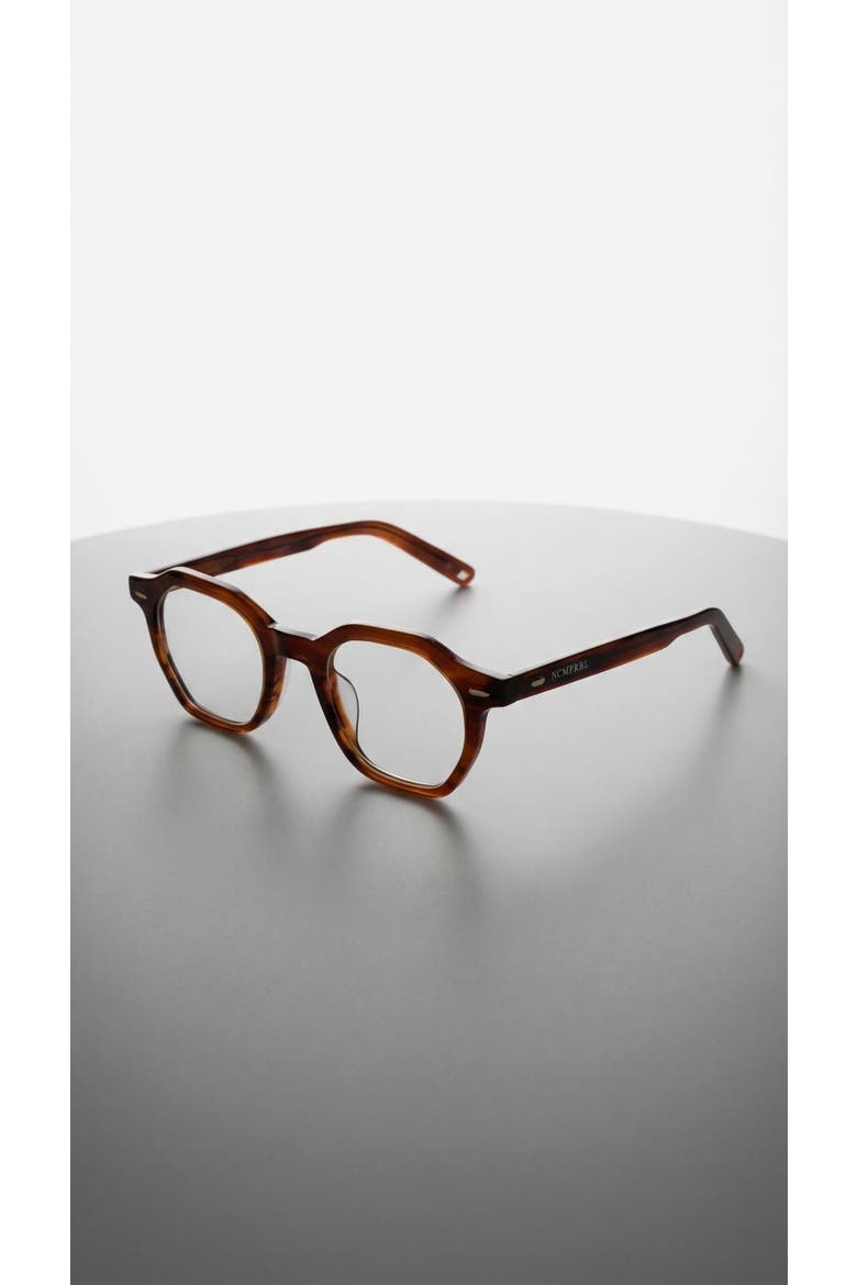 Oakwood 46mm Geometric Eyeglasses, Main, color, Orange Sandalwood