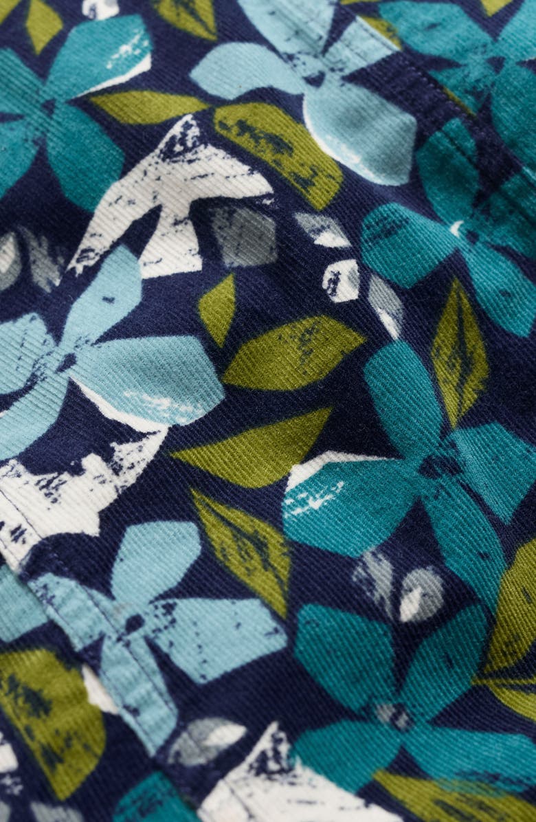 Seasalt Cornwall Wightwick Floral Organic Cotton Denim Midi Dress, Alternate, color, Headland Collage Mix