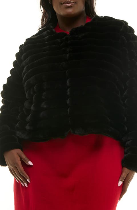 Faux Fur Bolero Jacket