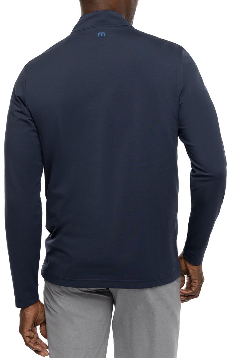 TravisMathew Make Music Stretch Quarter Zip Pullover, Alternate, color, Total Eclipse