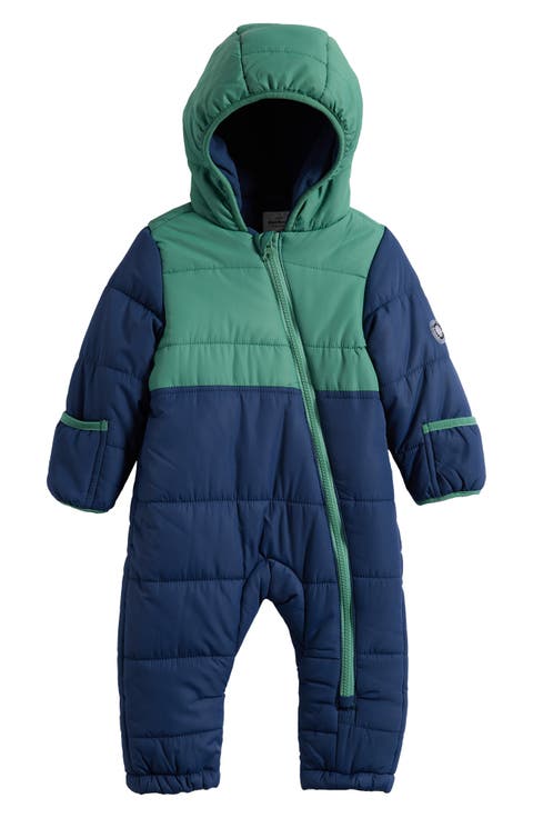 Colorblock Quilted Fleece Lined Bunting