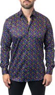 Maceoo Fibonacci Skittles Contemporary Fit Button-Up Shirt