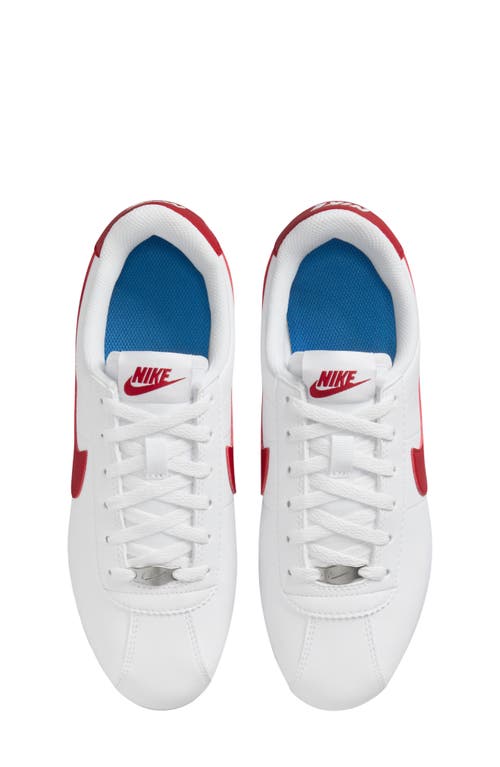 Nike Cortez Sneaker In White/varsity Red/blue