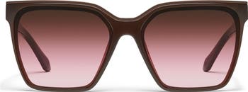 Quay Australia Level Up 60MM Sunglasses- Black/Pink Quay Level Up 60Mm Square Sunglasses in Brown | Lyst main image 3