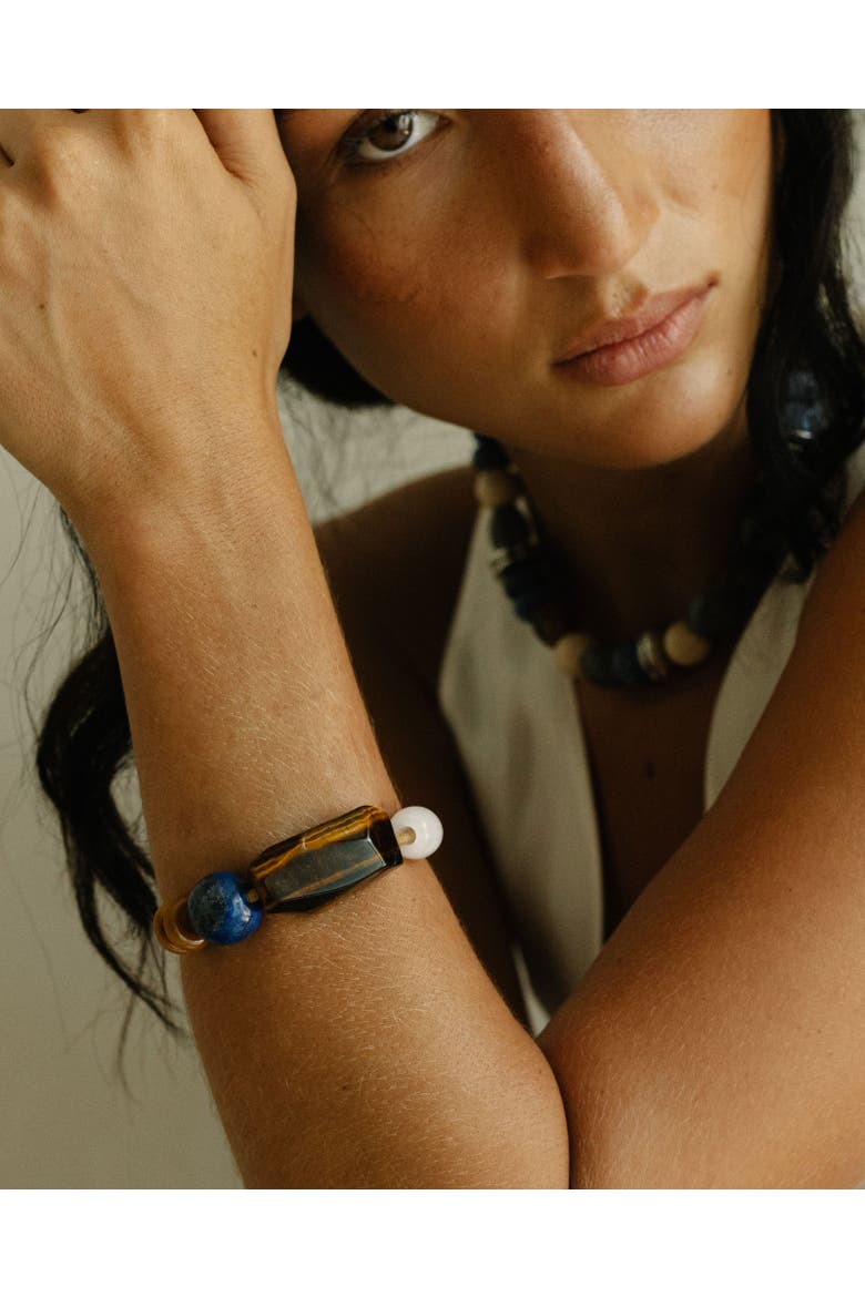 Vista Capsule Bracelet Hairties, Alternate, color, Dark Brown