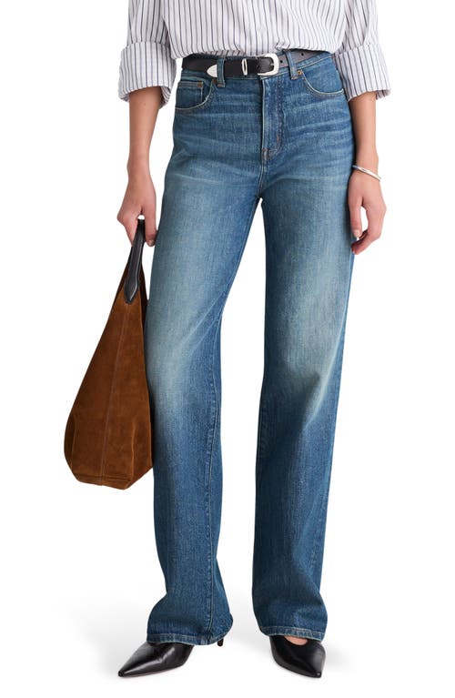Madewell The Perfect High Waist Wide Leg Jeans In Blue