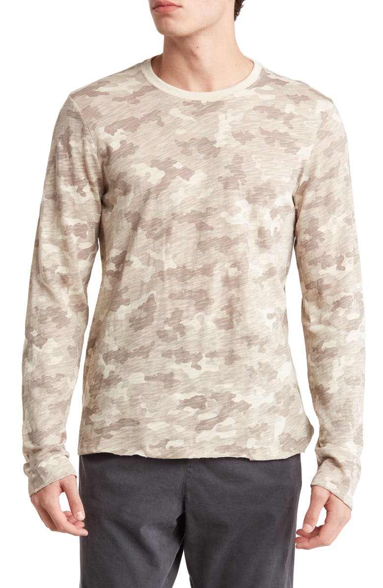 ATM Anthony Thomas Melillo Camouflage Slub Jersey Long Sleeve Tee, Main, color,