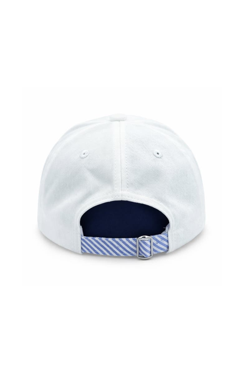 Bits & Bows Adult American Flag Baseball Hat, Alternate, color, White