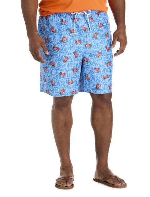 Big & Tall Happy Crabby Swim Trunks