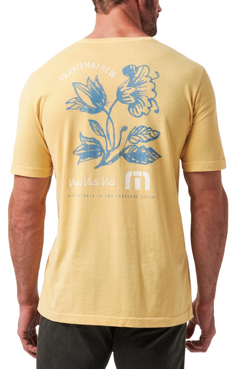 TravisMathew Sky Lounge Floral Graphic T-Shirt, Alternate, color, Rattan