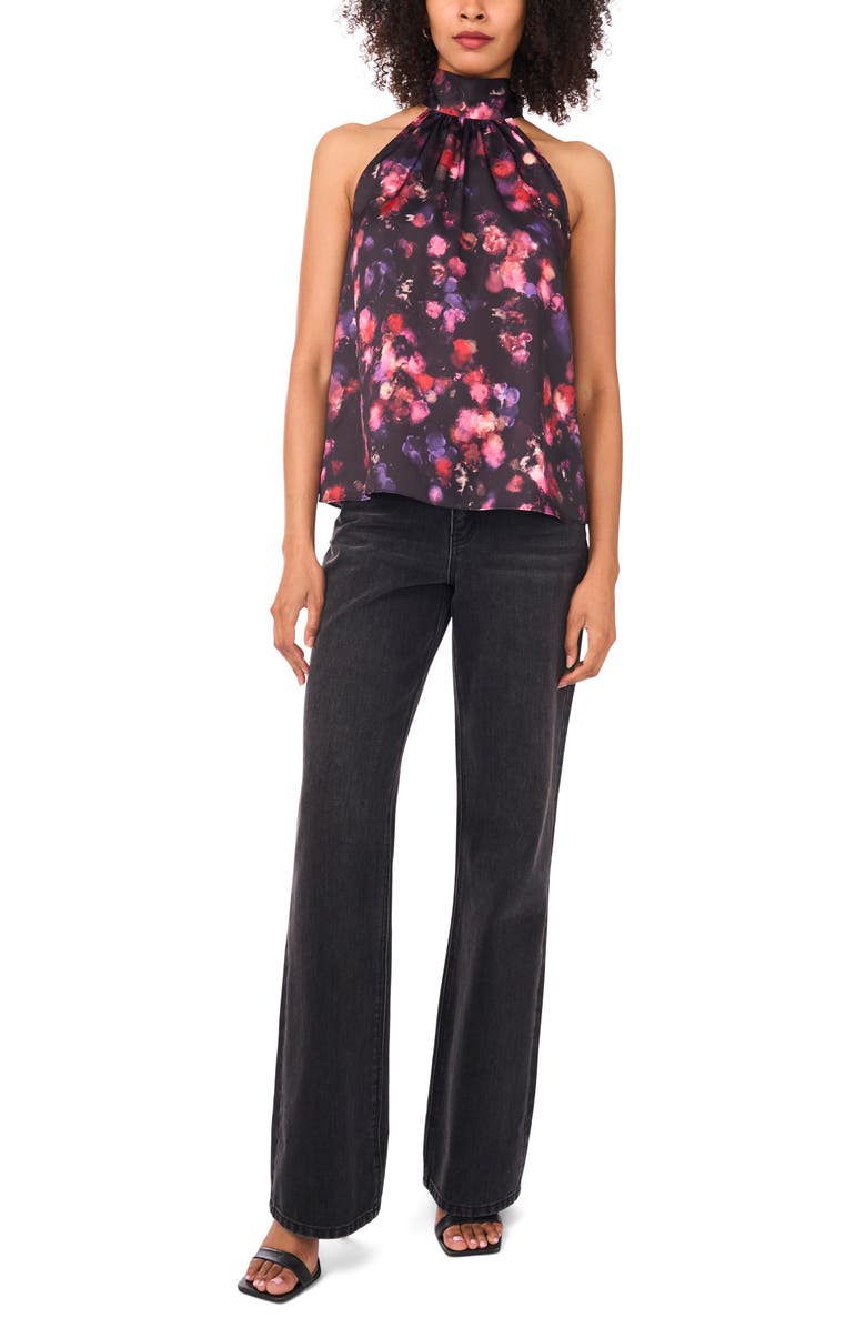 1.STATE Tie Back Textured Sleeveless Top, Alternate, color, Rich Black