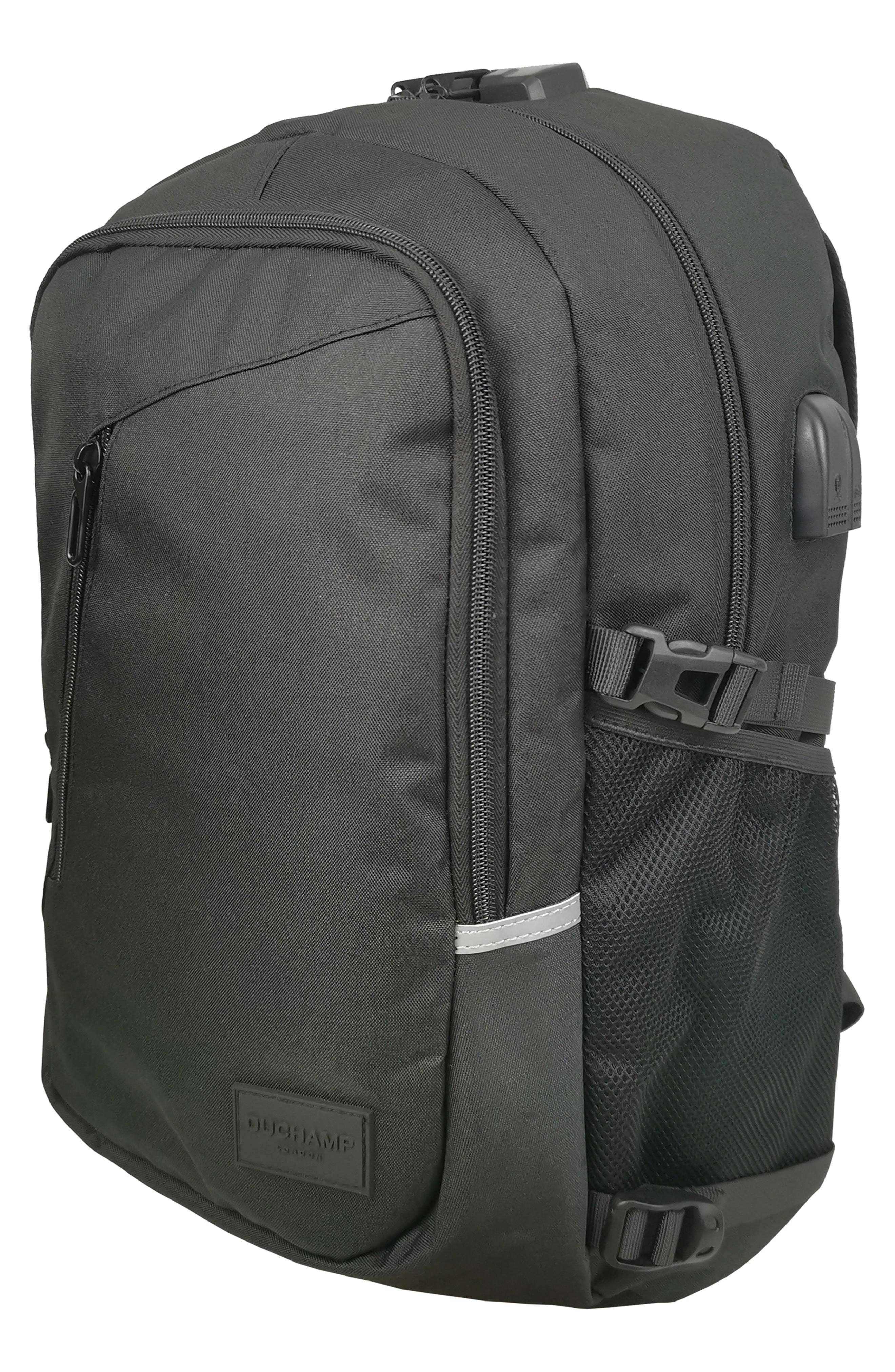 USB Anti Theft Backpack, Alternate, color, BLACK