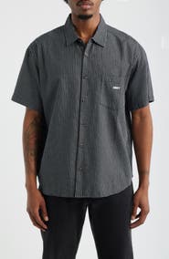 Obey Bigwig Frank Check Short Sleeve Button-Up Shirt