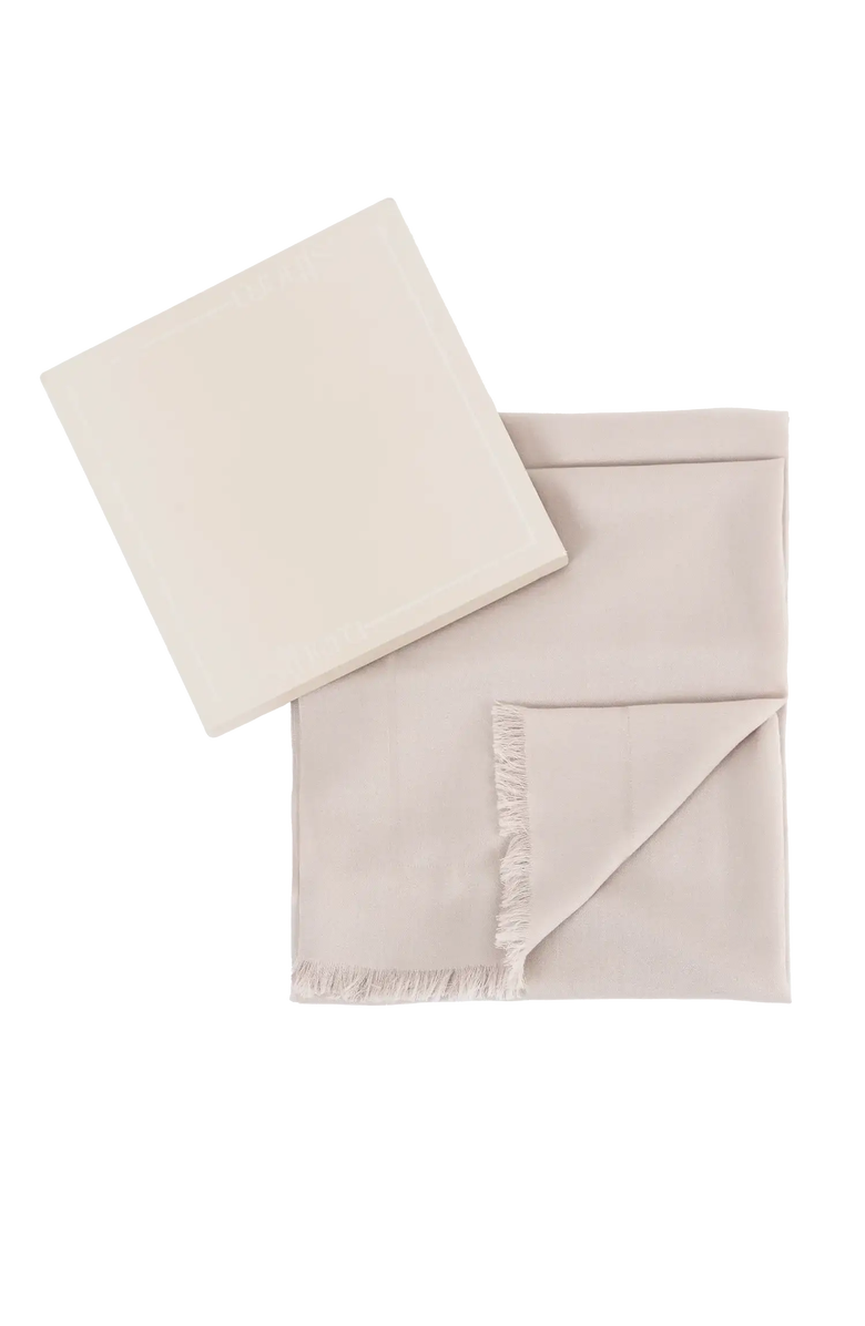 Esthera Wool Logo Scarf, Alternate, color, Grey