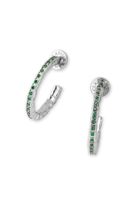Stella Molten Color Cubic Zirconia Hoop Earrings