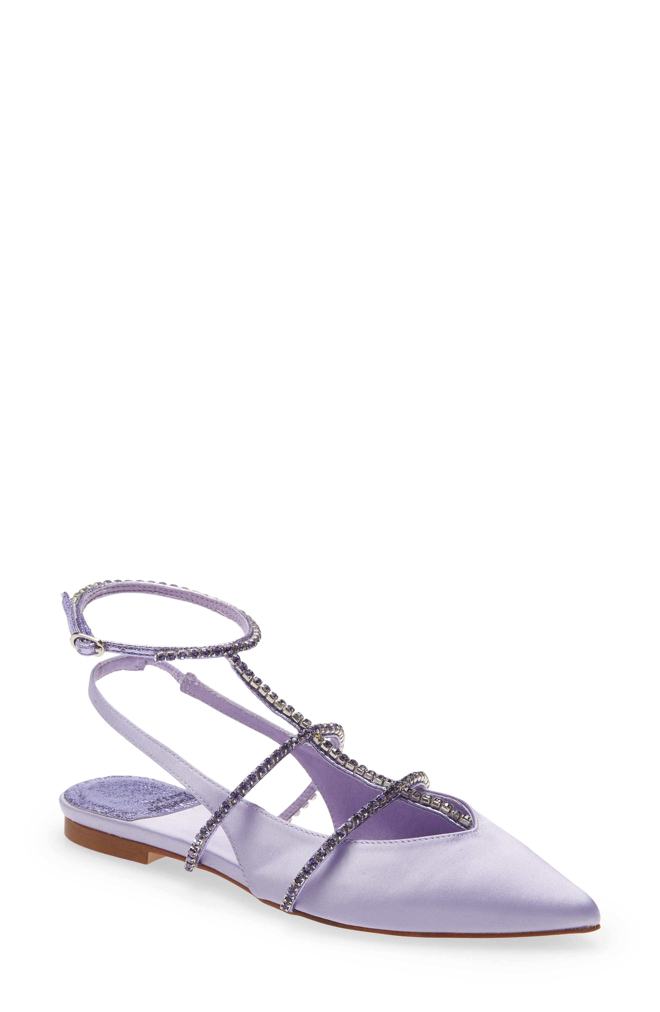 Pristina Slingback Sandal, Main, color, LILAC SATIN COMBO
