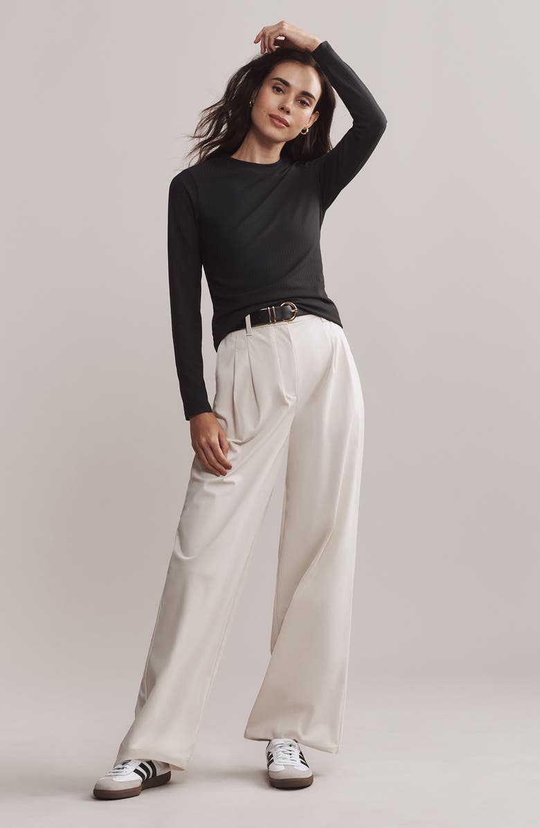 Rhone Modern Rib Long Sleeve Knit T-Shirt, Alternate, color,