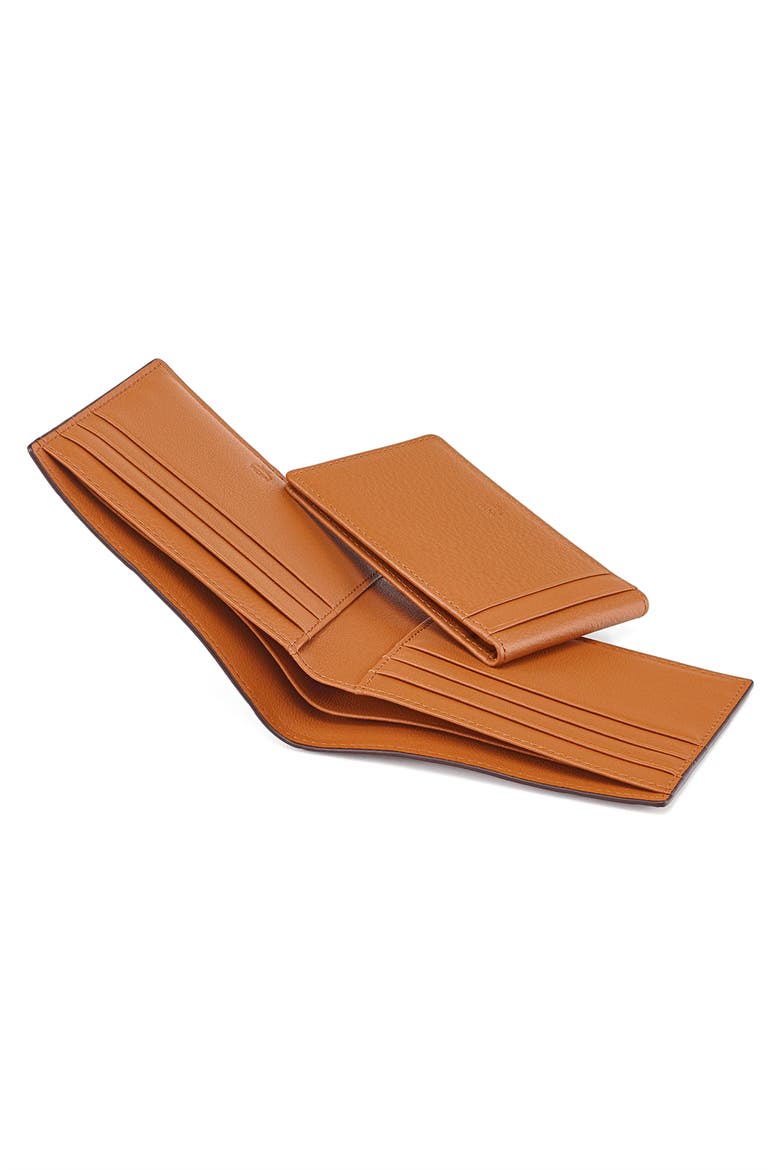 Portuna Visetos Bifold Wallet, Alternate, color, ROASTED PECAN