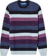 Robert Talbott Radcliffe Striped Crewneck Sweater