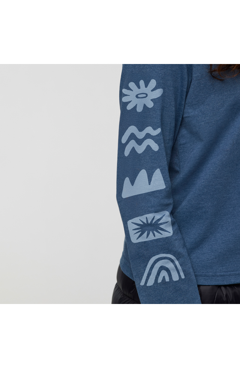 Cotopaxi Sky To Sea Long-Sleeve T-Shirt - Women's, Alternate, color, Deep Sea
