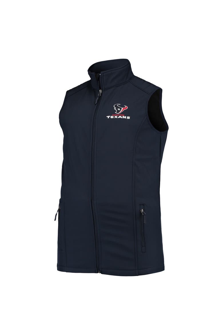 Men's Dunbrooke Navy Houston Texans Big & Tall Archer Softshell Full-Zip Vest, Alternate, color, Navy