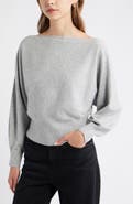 Open Edit Boat Neck Sweater