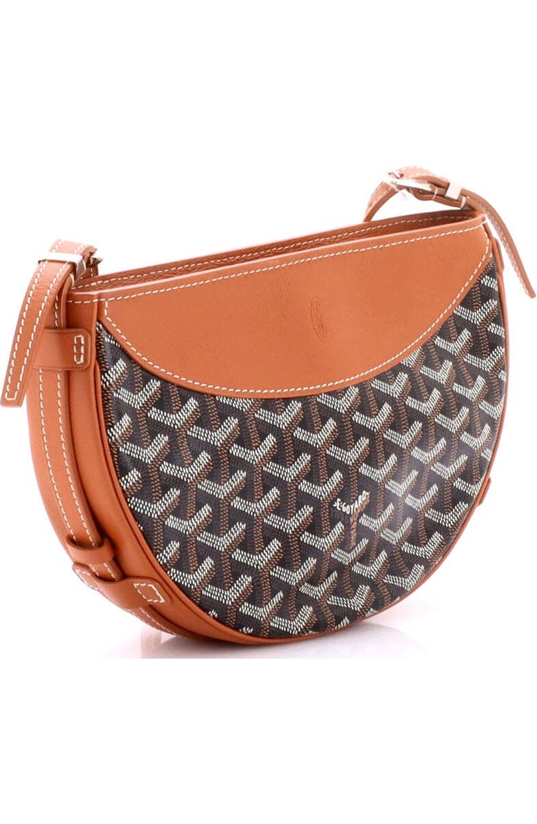Pre-Owned Goyard Hirondelle Shoulder Bag Coated Canvas and Leather, Alternate, color, Brown