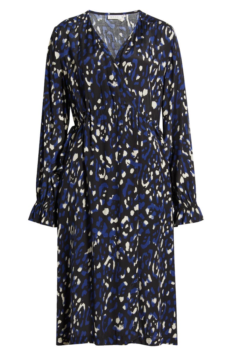 Masai Copenhagen Norin Faux Wrap Long Sleeve Dress, Alternate, color, 