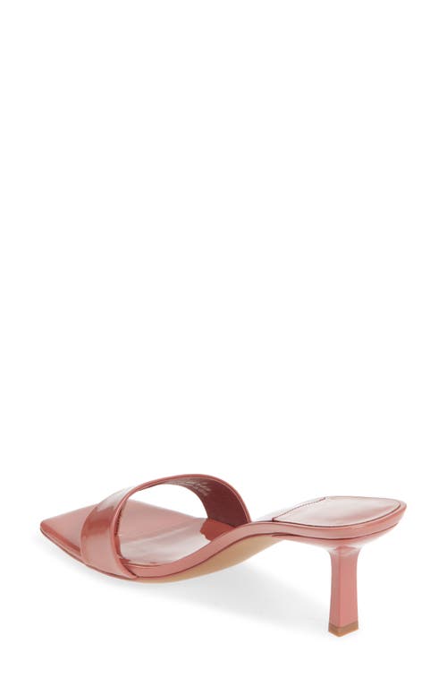 Jeffrey Campbell Capture Slide Sandal In Bright Blush Patent