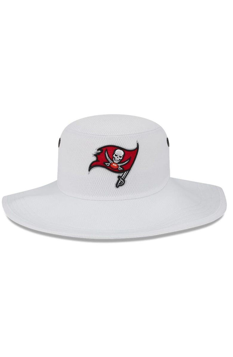 New Era Men's New Era White Tampa Bay Buccaneers 2023 NFL Training Camp Panama Bucket Hat, Alternate, color, White