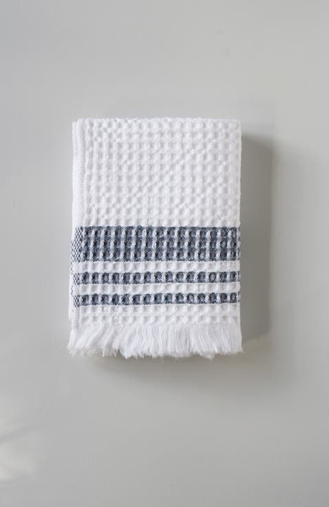 Organic Belgian Waffle Hand Towels Set of 2