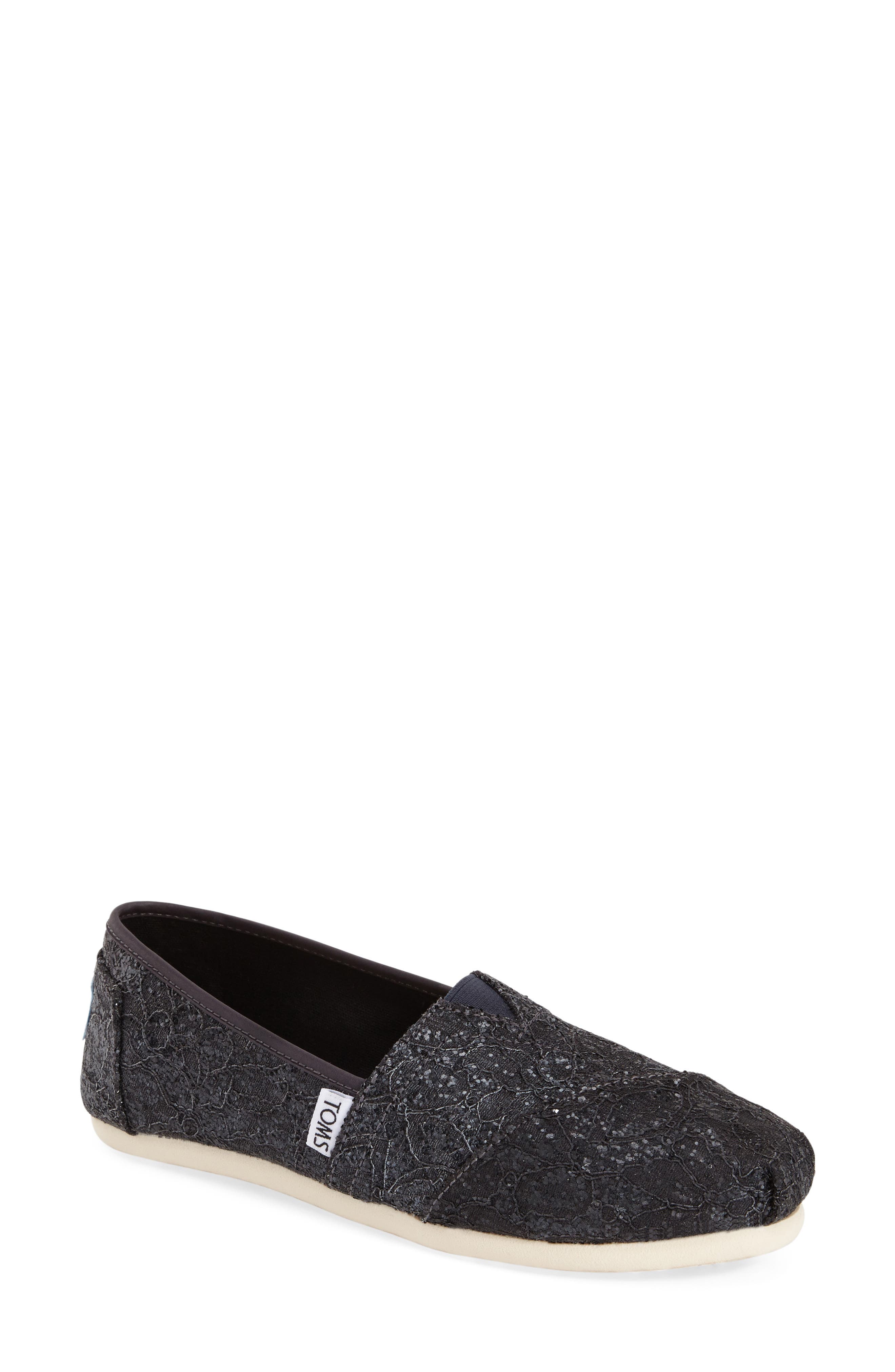 TOMS 'Classic Lace Glitz' Slip-On, Main, color, 