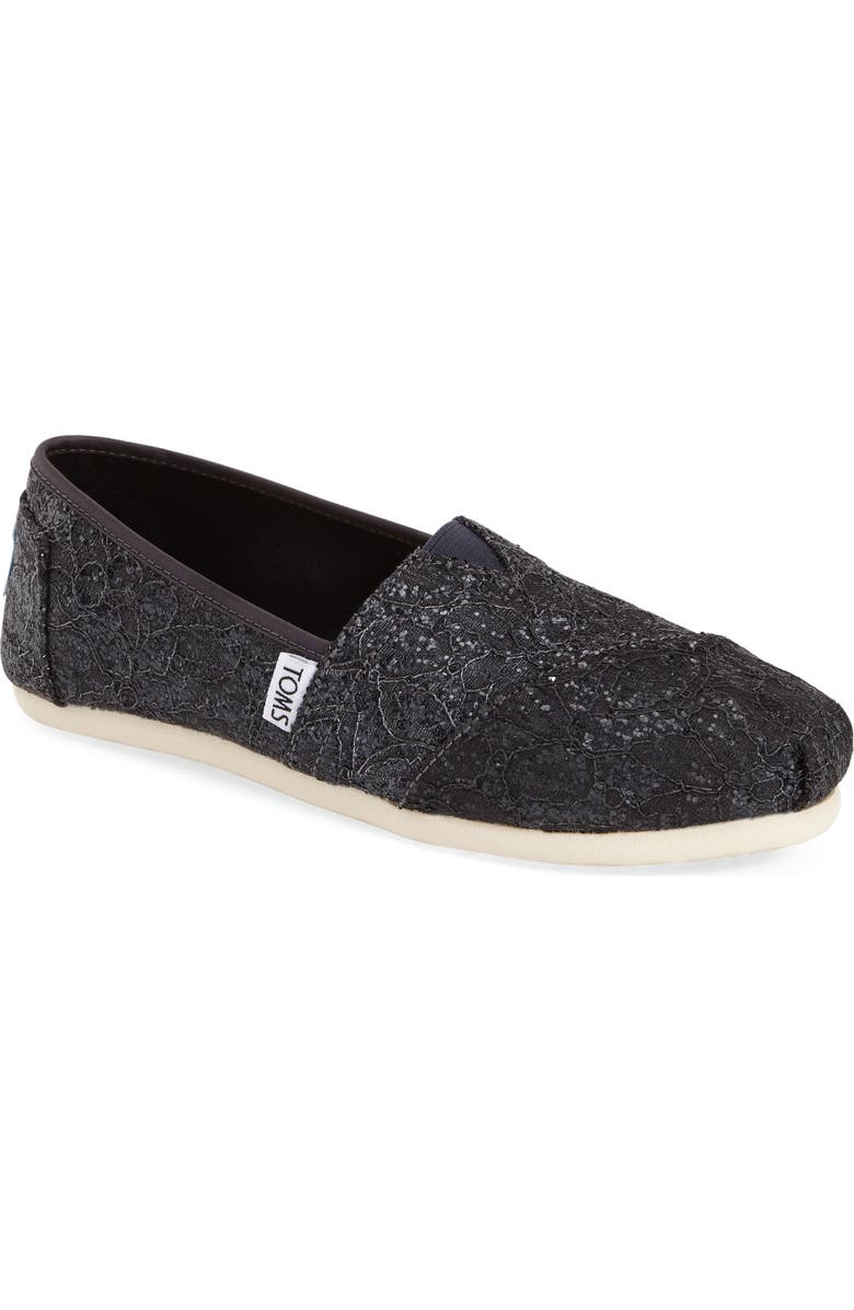 TOMS 'Classic Lace Glitz' Slip-On, Main, color,