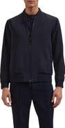 Bugatchi Soft Touch Knit Reversible Bomber Jacket