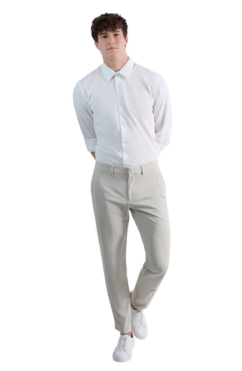 Kenneth Cole Reaction Knit Pants, Alternate, color, Sand
