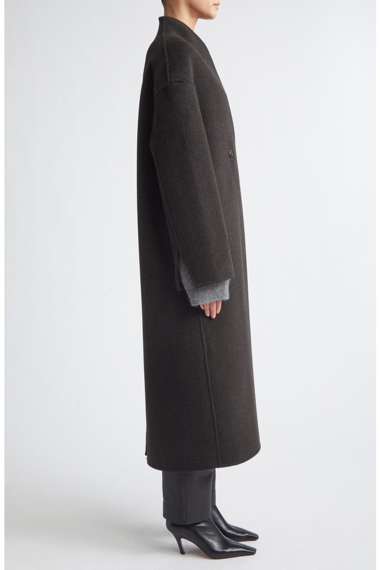 Aris Oversize Wool & Cashmere Coat, Alternate, color, BROWN MELANGE